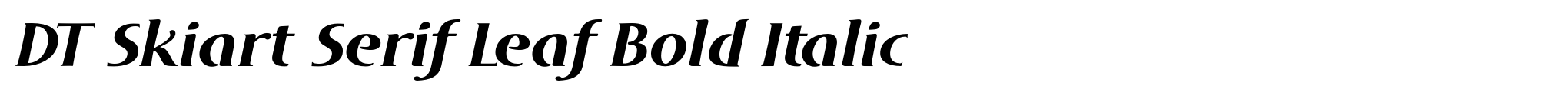 DT Skiart Serif Leaf Bold Italic image